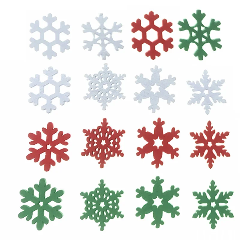 Christmas Craft Embellishment - 50PCS 20MM Mixed Color Wooden Slice