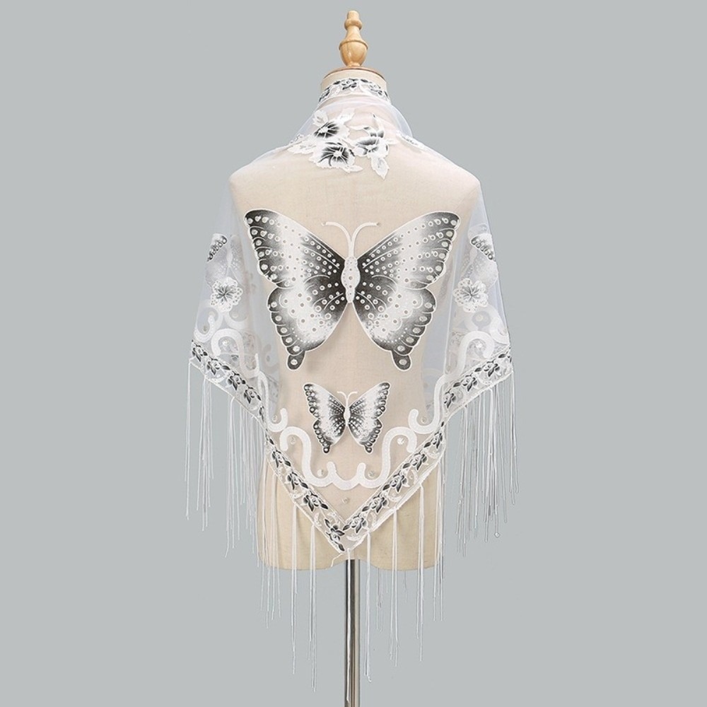 Luxury Flower Lace Hollow Scar - Tassel Fringe Trim ulasan dan harga