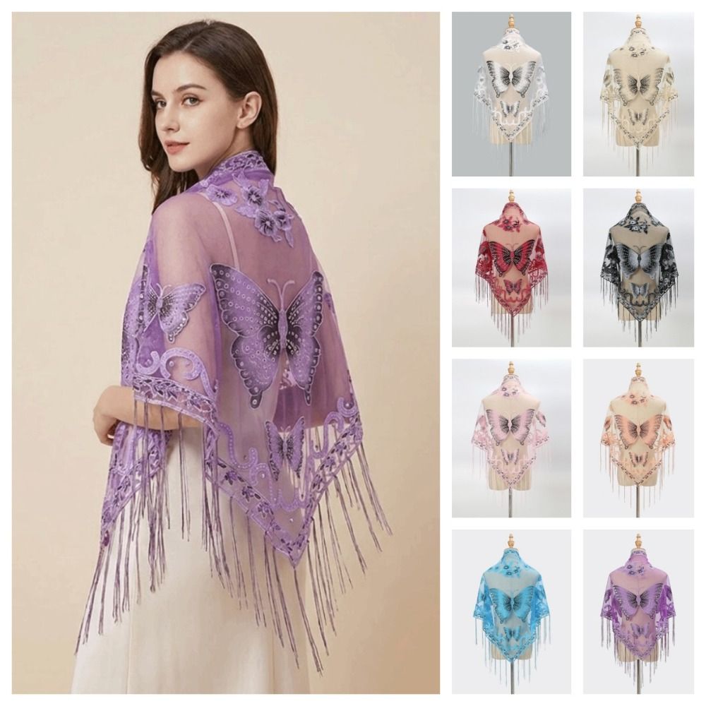 Luxury Flower Lace Hollow Scar - Tassel Fringe Trim ulasan dan harga