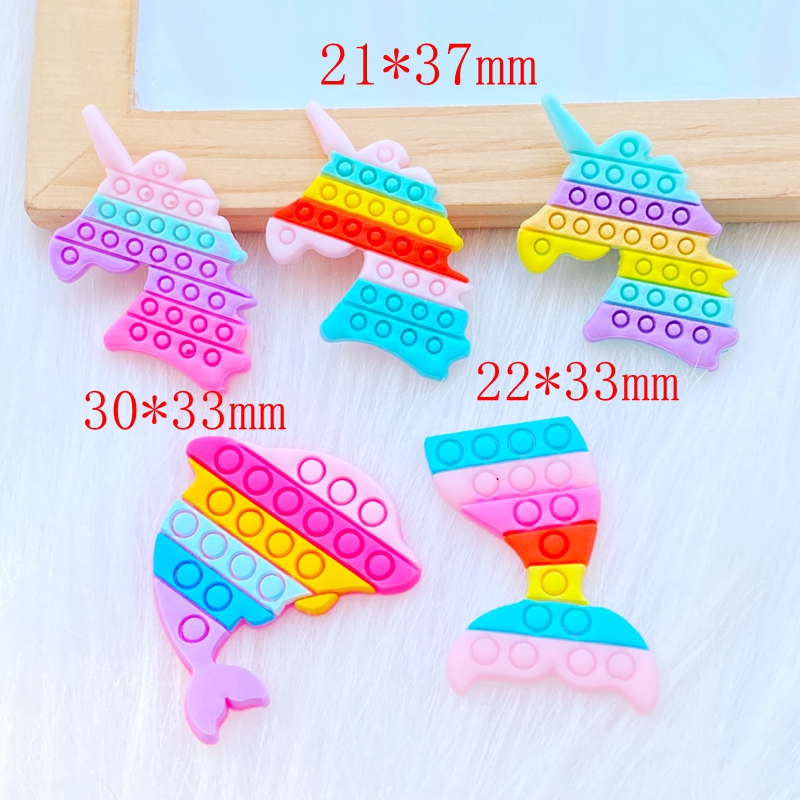 20Pcs New Cute Fishtail Unicor - Embellishment Glue Craft ulasan dan harga