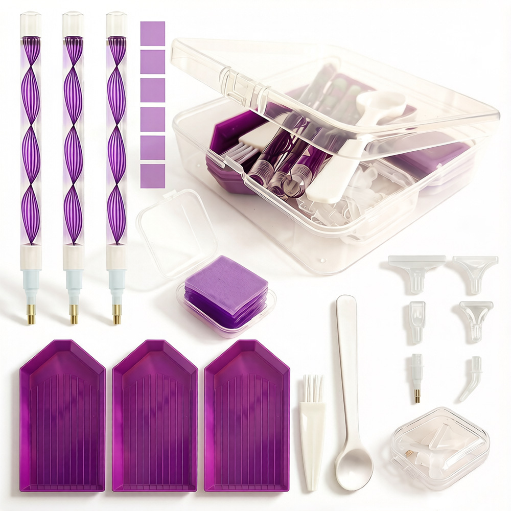 DIY Diamond Painting Tool Kit  - Craft Embellishment Storage ulasan dan harga