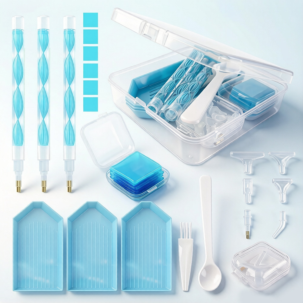 DIY Diamond Painting Tool Kit  - Craft Embellishment Storage ulasan dan harga