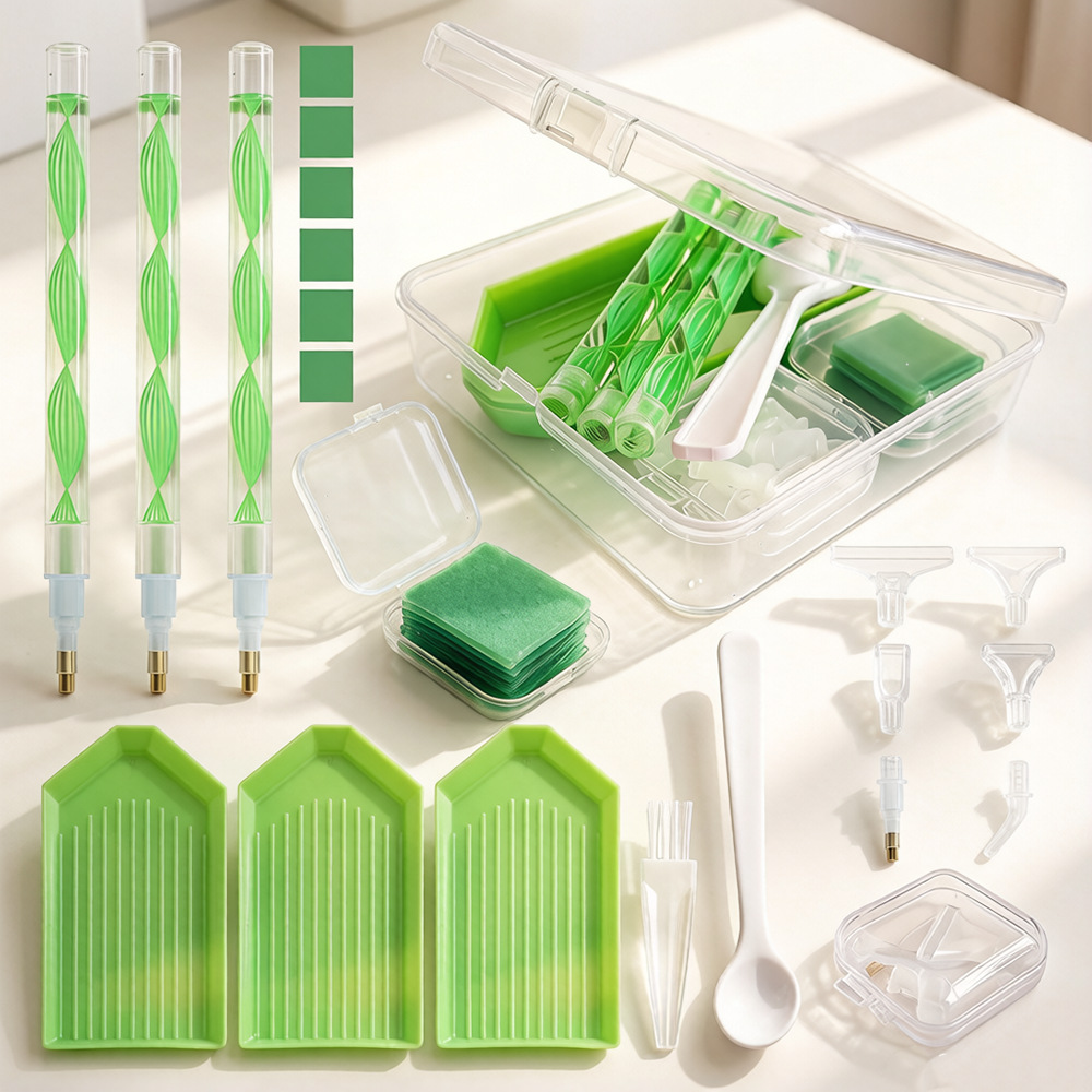 DIY Diamond Painting Tool Kit  - Craft Embellishment Storage ulasan dan harga