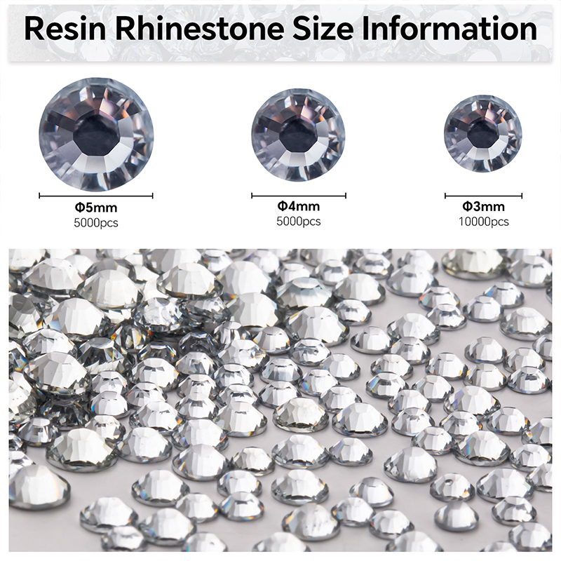Clear 2-5mm Wholesale Package  - Hotfix Rhinestone Sheet ulasan dan harga