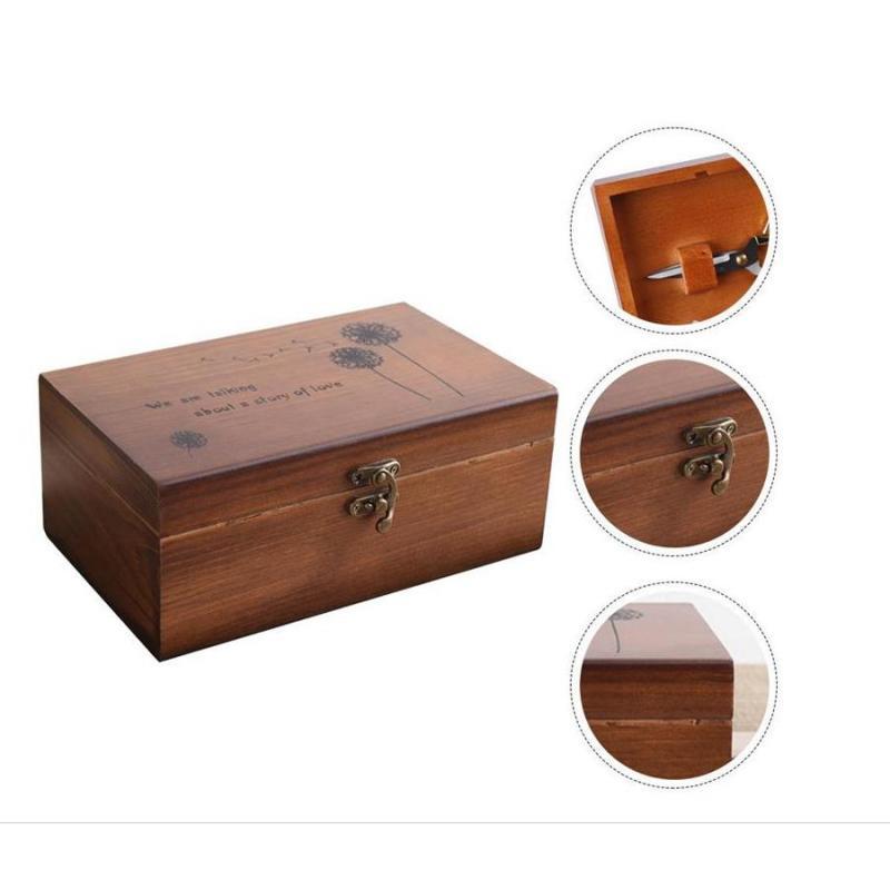 Wooden Sewing Supplies Organiz - Craft Embellishment Storage ulasan dan harga