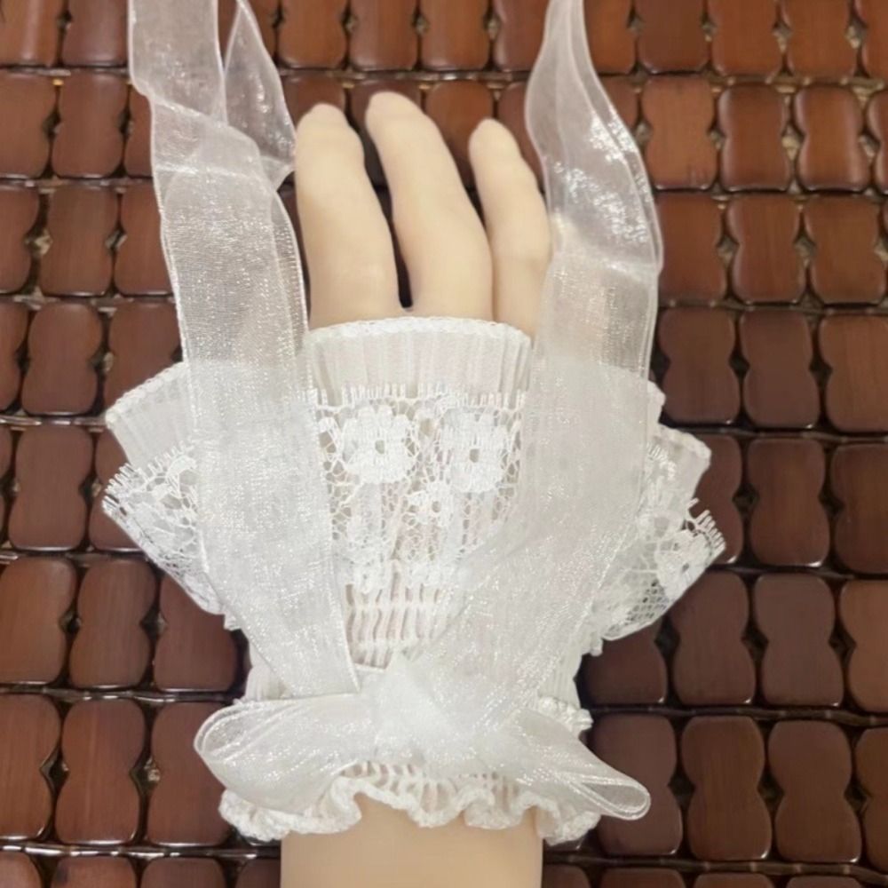 Fashion Lace Lolita Arm Sleeve - Elastic Lace Trim ulasan dan harga