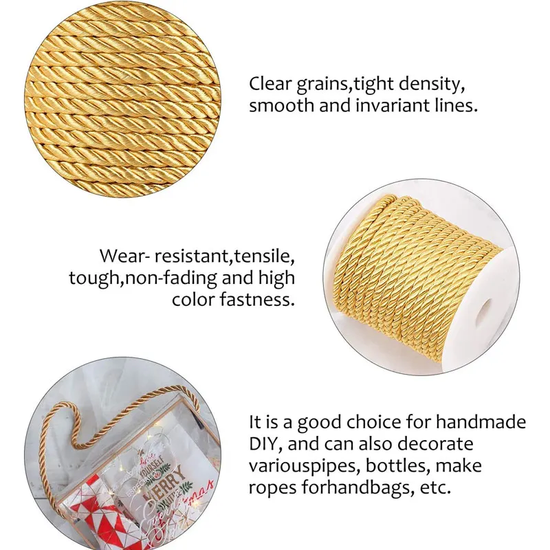 5mm 100yards Twisted Cord Rope - Cord Trim Twisted ulasan dan harga