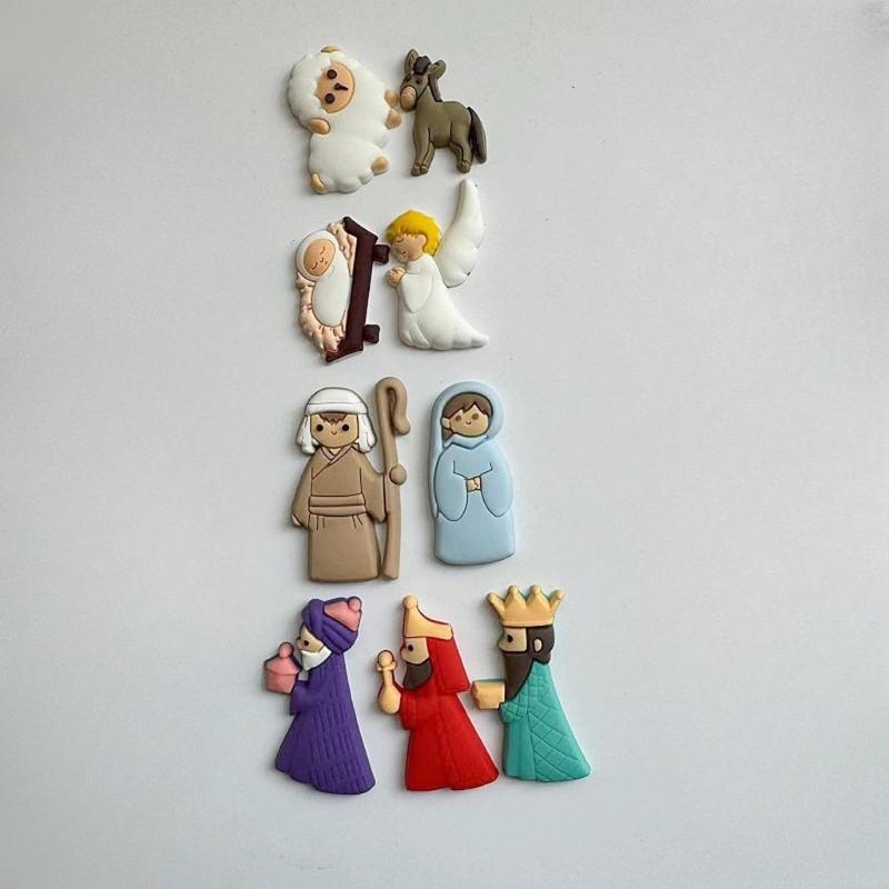 652F 9Pieces Nativity Scene Ch - Christmas Craft Embellishment ulasan dan harga