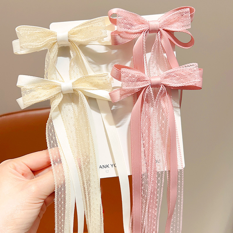 Sweet Children Bowknot Hairpin - Tassel Fringe Trim ulasan dan harga