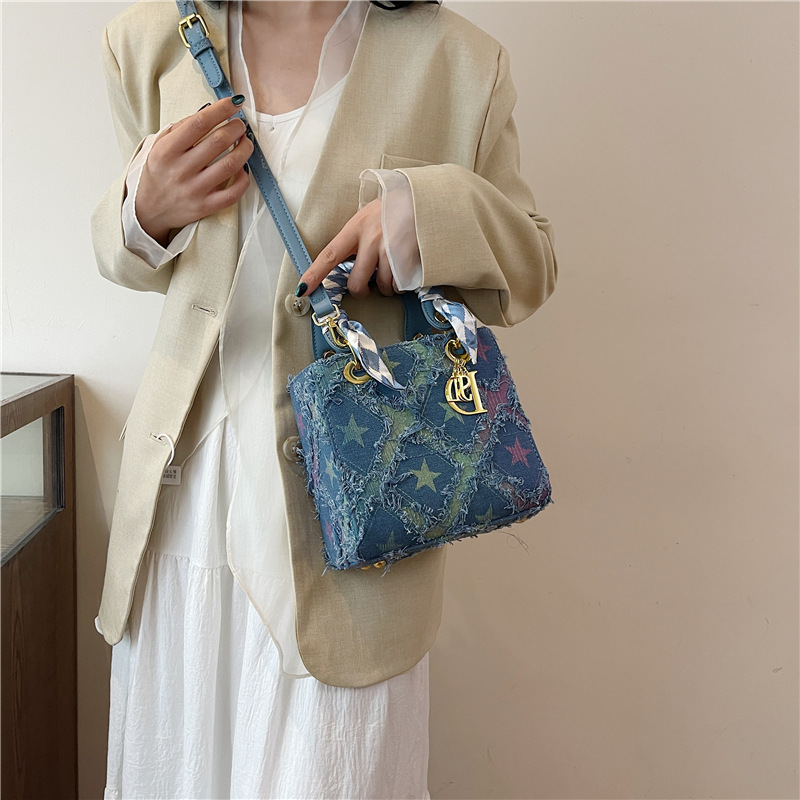 Y2K Women's New Denim Star Han - Craft Embellishment Storage ulasan dan harga