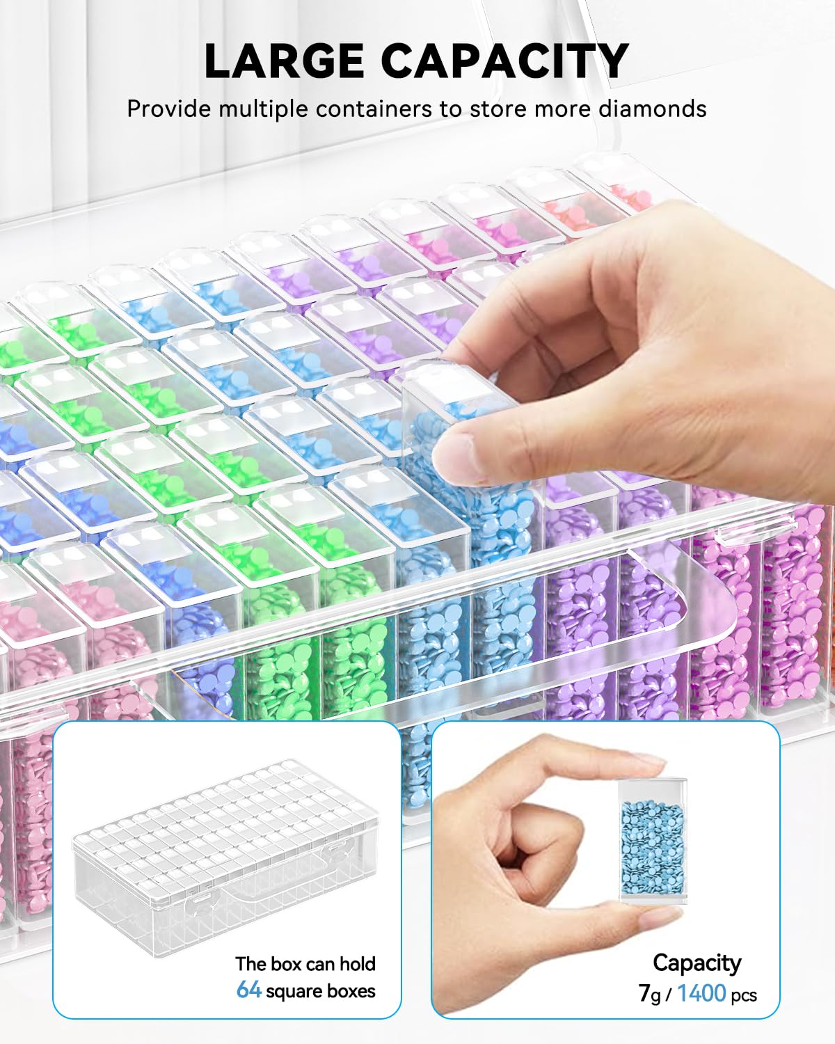 5D DIY Diamond Painting Tools  - Craft Embellishment Storage ulasan dan harga