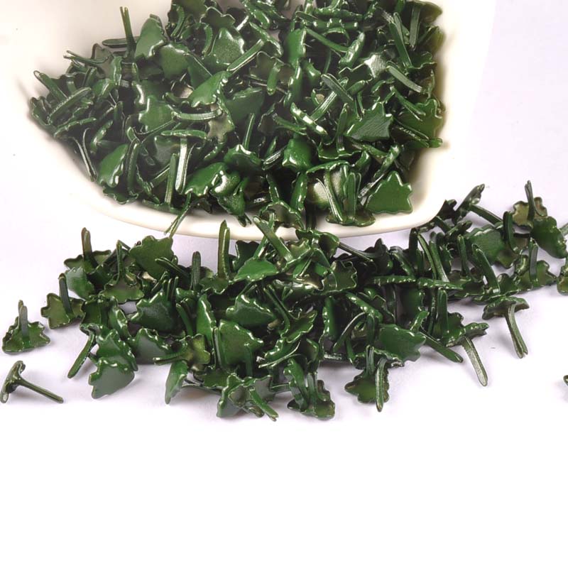 50pcs Mini Christmas Tree Brad - Christmas Craft Embellishment ulasan dan harga