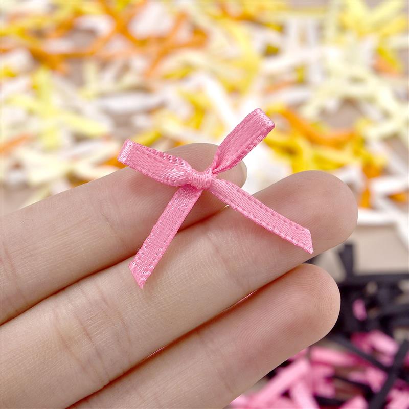 100Pcs 3mm Ribbons Mini Satin  - Christmas Craft Embellishment ulasan dan harga