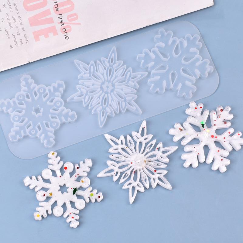 Christmas Hollow Snowflake Orn - Christmas Craft Embellishment ulasan dan harga