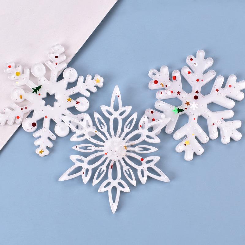 Christmas Hollow Snowflake Orn - Christmas Craft Embellishment ulasan dan harga
