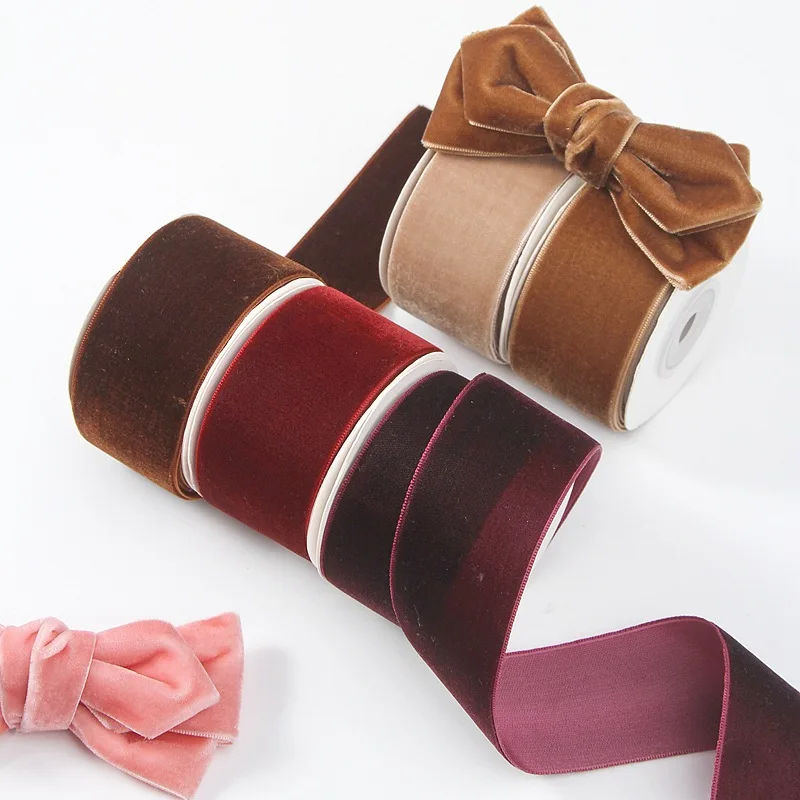 Classic 5yards 6mm-38mm Single - Velvet Ribbon Roll ulasan dan harga