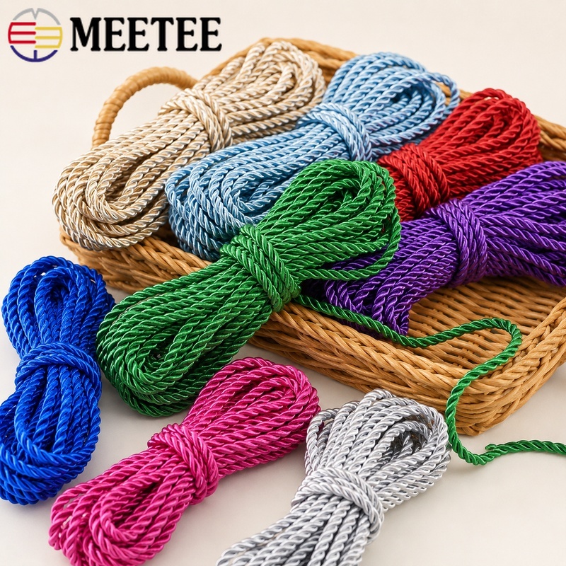 10/20M 5mm 3 Strand Twisted Ny - Cord Trim Twisted ulasan dan harga