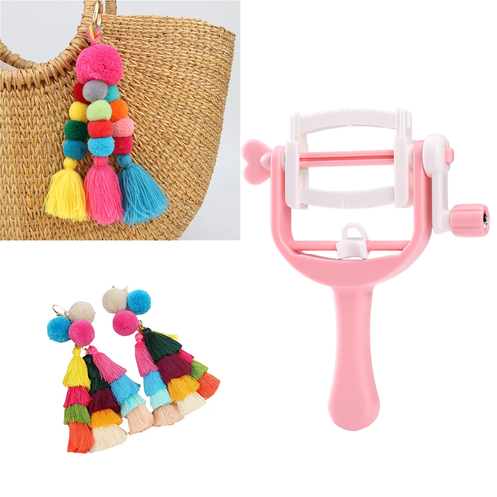 DIY Home Hand Crank Rope Weavi - Pom Pom Maker Tool ulasan dan harga