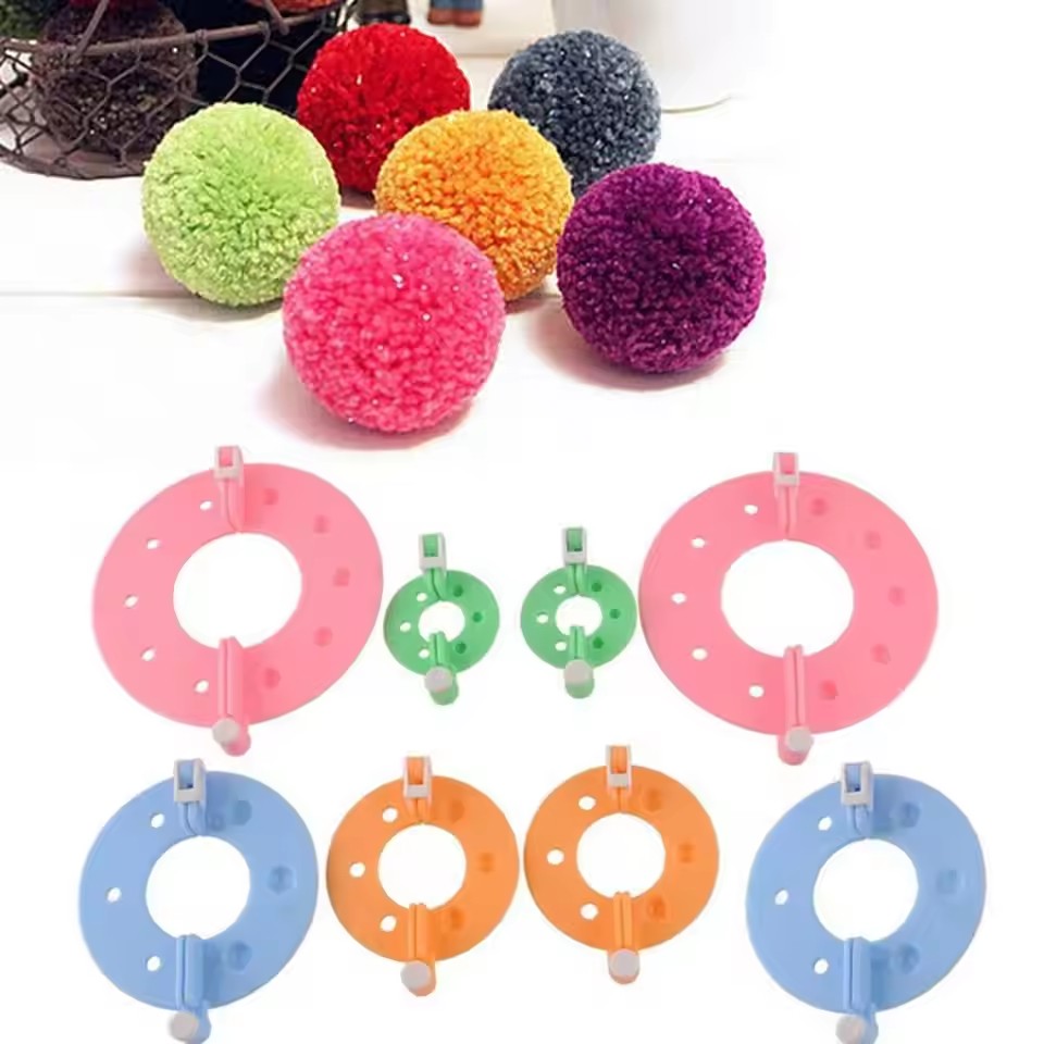 8PCS 4 Sizes Fluff Ball Weaver - Pom Pom Maker Tool ulasan dan harga