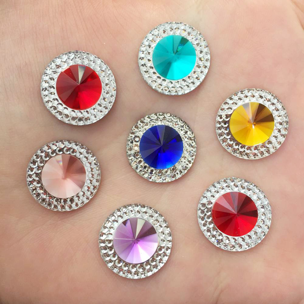 Resin 10/12/16mm Double Color  - Embellishment Glue Craft ulasan dan harga