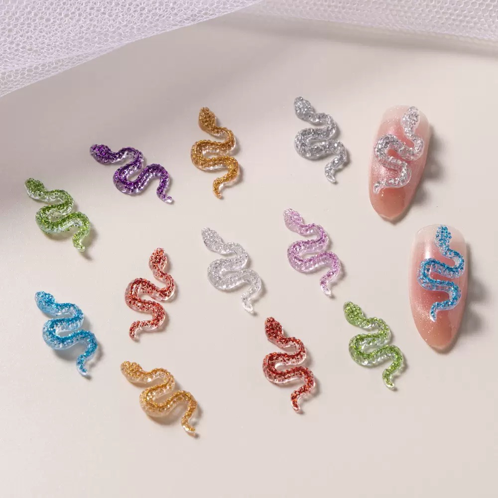 Tiny Shimmer Cartoon Snake Res - Embellishment Glue Craft ulasan dan harga