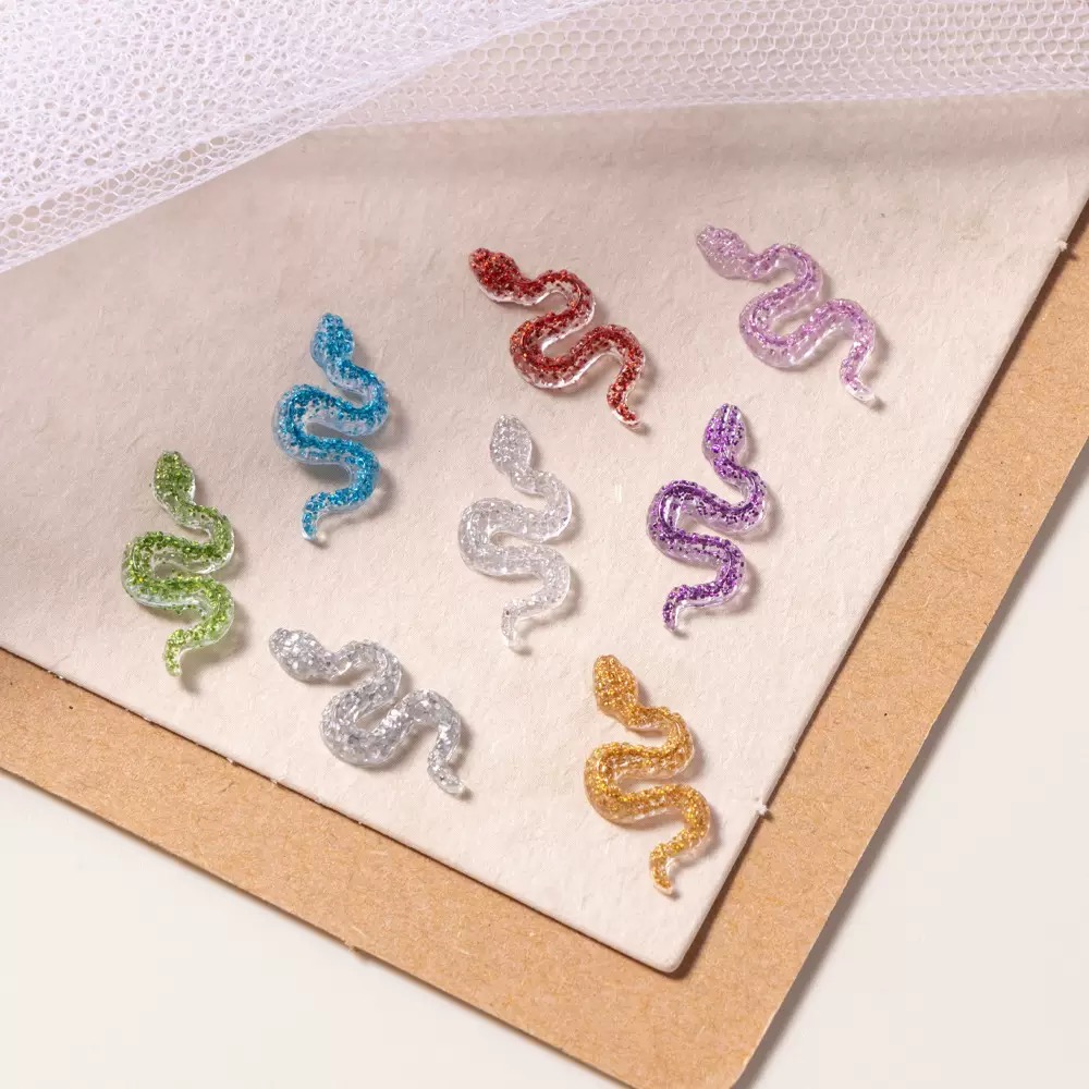 Tiny Shimmer Cartoon Snake Res - Embellishment Glue Craft ulasan dan harga