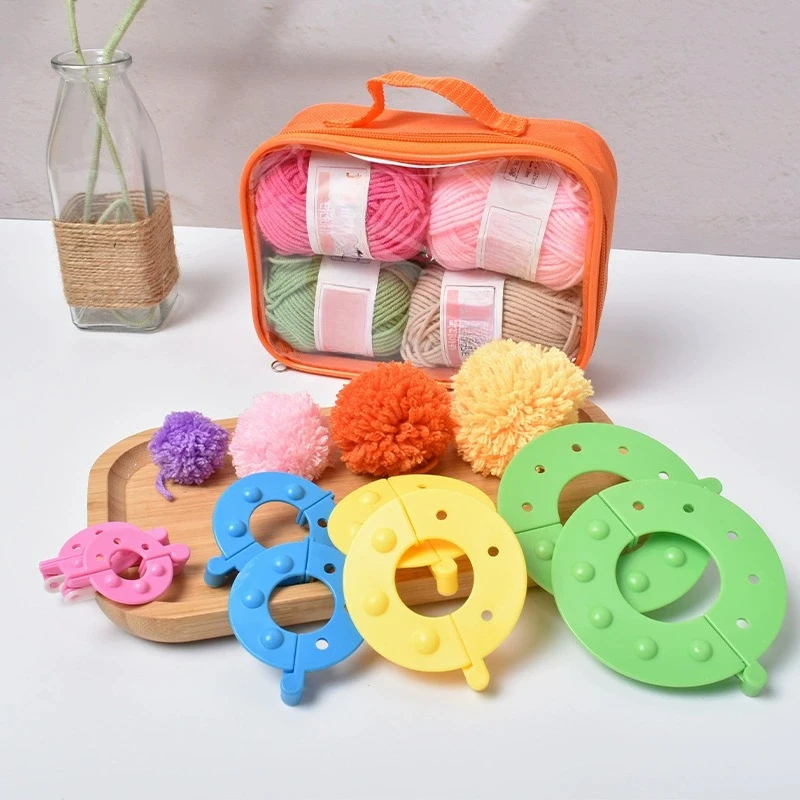 8PCS 4Sizes Fluff Ball Weaver  - Pom Pom Maker Tool ulasan dan harga