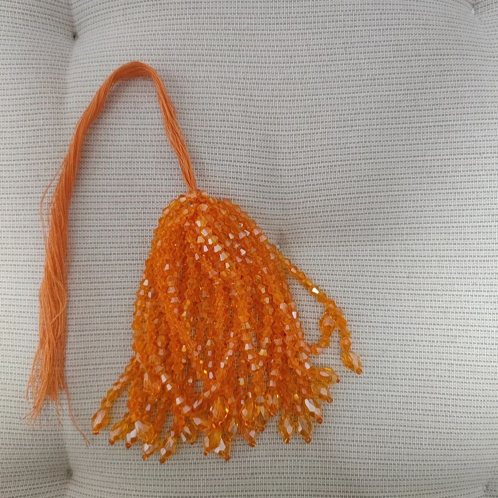 8.5cm Wide Individual Crystal  - Beaded Trim Fringe ulasan dan harga