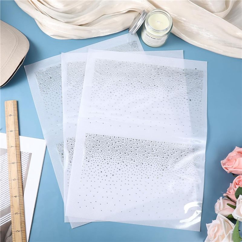 18 Sheets Iron On Rhinestone T - Hotfix Rhinestone Sheet ulasan dan harga