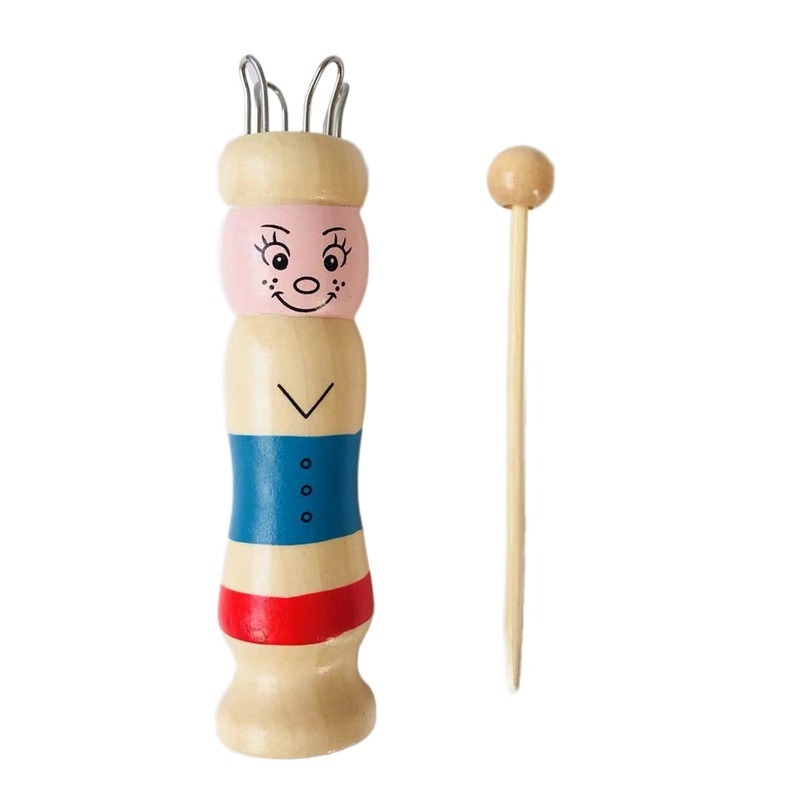 Wooden Doll French Knitter Kid - Pom Pom Maker Tool ulasan dan harga