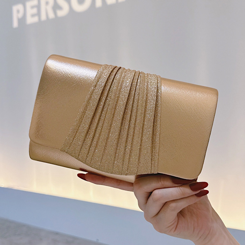 Golden Small Evening Clutch Ba - Tassel Fringe Trim ulasan dan harga