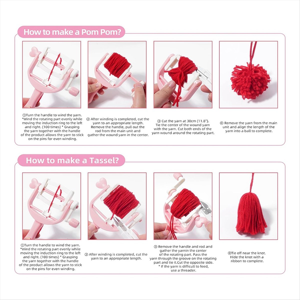 KSOL Pom Makers Set Tool Winde - Pom Pom Maker Tool ulasan dan harga