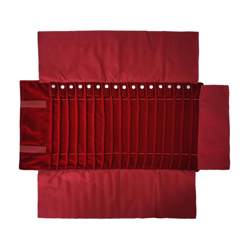 Travel Jewelry Organizer Case  - Velvet Ribbon Roll ulasan dan harga