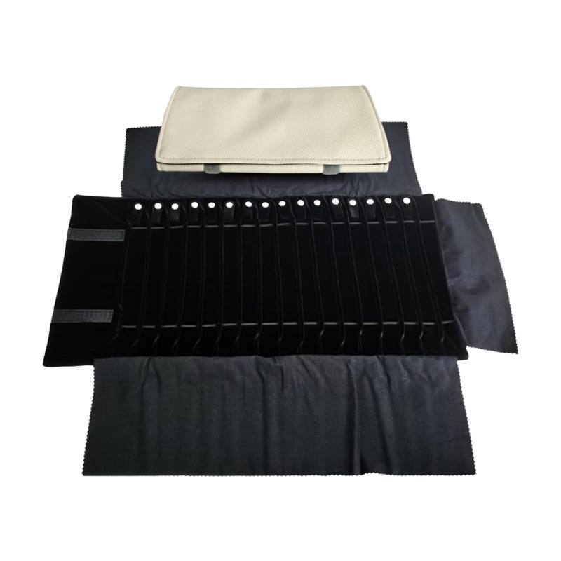 Travel Jewelry Organizer Case  - Velvet Ribbon Roll ulasan dan harga