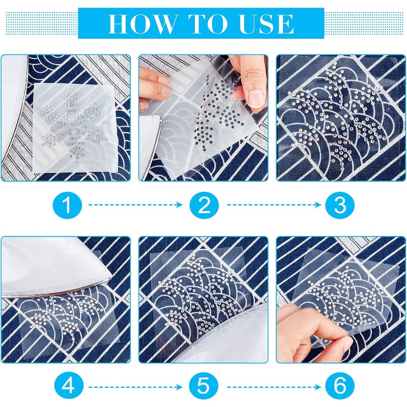 2 Sheet Snowflake Iron on Rhin - Hotfix Rhinestone Sheet ulasan dan harga