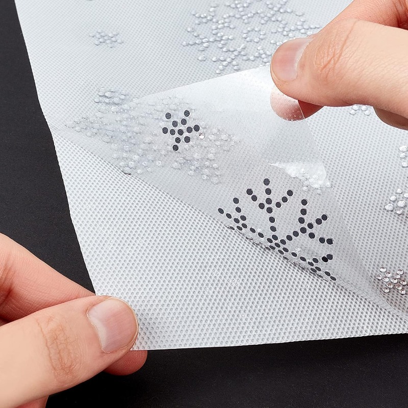 2 Sheet Snowflake Iron on Rhin - Hotfix Rhinestone Sheet ulasan dan harga