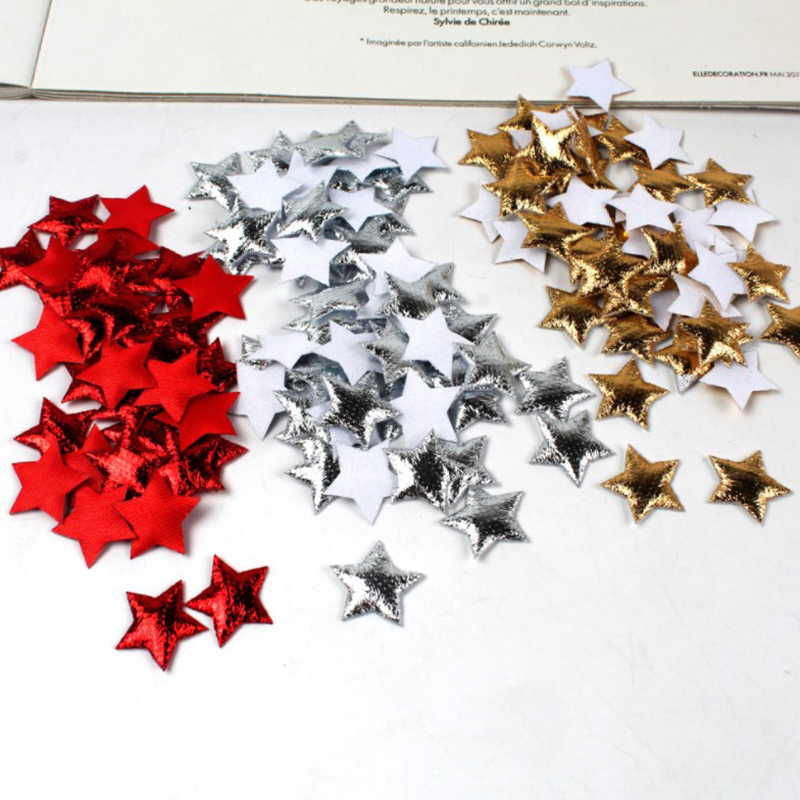 100Pcs Gold/Silver Stars For C - Christmas Craft Embellishment ulasan dan harga